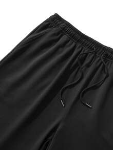 Customizable Men's Summer Shorts, Can Customize Name, Best Friend, Girlfriend, Wife, Pet, Kids Or Any Text You Want - Black - View 5