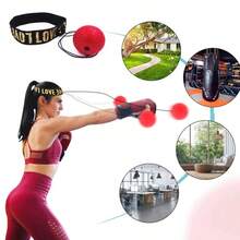 LOTANK Muay Thai Boxing Speed Ball With Head Band For Sanda Boxing Fighting Fast Speed Reaction Time Training Boxing Reflex Trainer