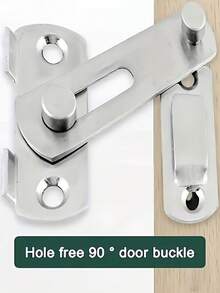 5 件重型不锈钢门锁 - 工业级，耐用旋转门扣，带钥匙控制，适用于家庭和浴室安全，浴室门把手