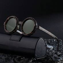 New ND2-400 Adjustable Dimming Glasses Round UV400 9 Level ND Filter Polarized Fashion Glasses Fashion Glasses Outdoor