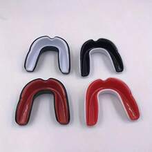 طقم واقي الأسنان، 8 ألوان، حارس أسنان احترافي للملاكمة والمواي تاي وفنون الدفاع عن النفس والمصارعة والهوكي وأنواع الرياضات التماسية الأخرى، مناسب للبالغين والمراهقين - متعدد الألوان - مشاهدة 7