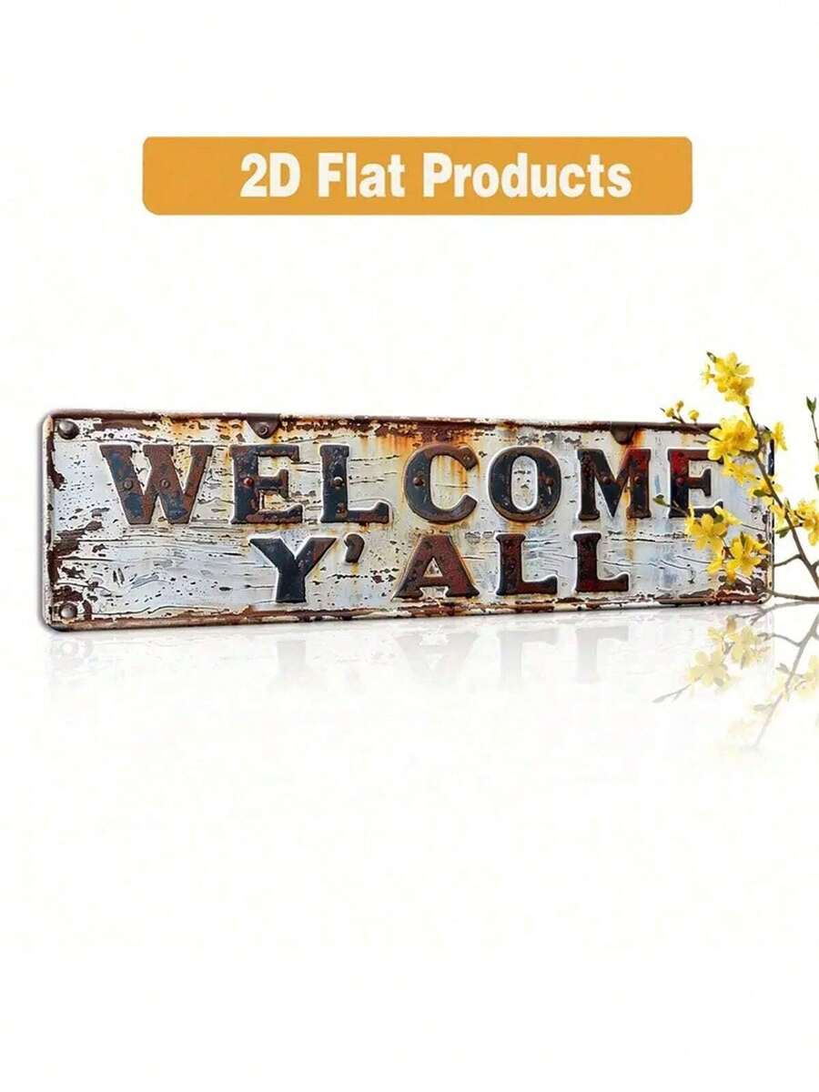 1 件复古金属标牌，质朴的金属墙饰，适合家居、农舍、门廊和卧室装饰，独特的礼物之选