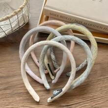 1/2 pezzi Fascia per capelli elegante e dolce con accessorio per capelli a molletta/acconciatura biforcuta, stile francese, corona, cerchietto, in colori alla moda e motivo a diamanti per le donne