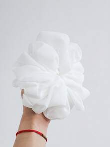 一套包含紫色、浅绿色、米黄色、棕红色、米色、粉色、大地色、灰色、棕色、白色和黑色的超大纯色雪纺发圈，适合女性日常佩戴，可搭配头巾，也可作为发绳、发饰、发圈或马尾辫发圈使用。 - 彩色 - 查看 22