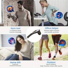 Rechargeable Cordless Muscle Massage Tools - Electric Massager For Back Neck Hand Shoulder Leg - 變體1 - 查看 4