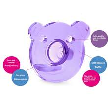 1pc Cute Cartoon Teddy Bear Soft Silicone Pacifier, Biomimetic Breast Milk Like Softness, Soft Silicone Pacifier, Anti Feeding Hand Weaning Pacifier, Good Helper For Soothing Emotions, Suitable For Daily Use - Multicolor - View 9