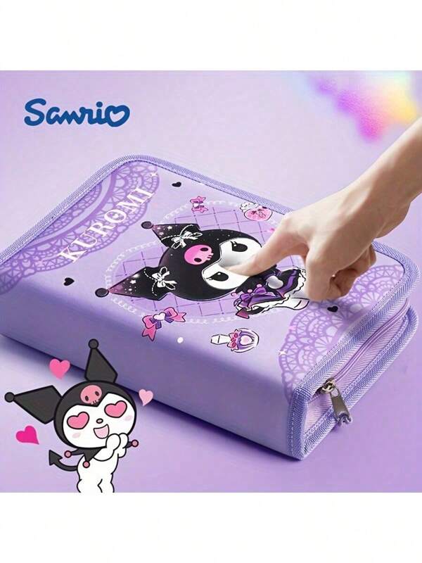 Sanrio 24pcs Sanrio Hello Kitty/My Melody/Cinnamoroll/Kuromi Colorful Pen Case - Durable PVC Pencil Bag, Multi-Function Office Supplies Storage Pouch,Pencil Case,Pencil Pouch,School Bag