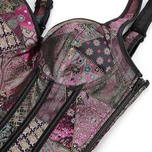 Overbust Corset Tops For Women: Plus Size Pirate Costume Women - Straps Bustier Corsets For Theme Party Costumes - Màu tím - Xem 6