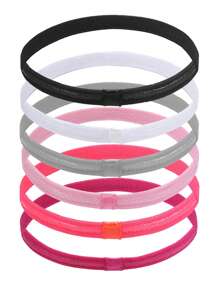 Multiple Use Thin Headbands For Women Men Elastic Stretchy Skinny Headbands Sports Hair Bands With Silicone For Woman Man Girls Boys Teen