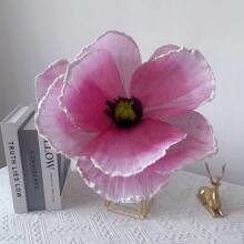 1 Peça Flores de Papoula Artificiais para Decoração, Papoulas Falsas Realistas DIY, Decoração de Casamento, Casa e Festa, Hastes Florais Leves