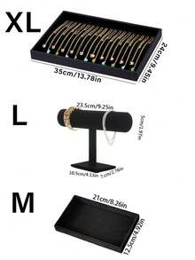 1pc Necklace Display Tray With 20 Hooks, Necklace And Pendant Jewelry Display Box, Jewelry Display Tray, Jewelry Drawer Organizer, Stackable Jewelry Storage Box, Necklace, Pendant Display Box Jewelry Display Box For Women And Girls, Storage Organizer, Travel Box, Back To School Summer, Jewelry And Decor, Ideal Christmas Gift, Valentine's Day Gift For Women Storage Organizer Travel Essentials Back To School Dormitory Storage - Multicolor - View 4