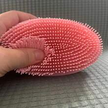 1 件装硅胶淋浴清洁刷，硅胶洗发沐浴刷，家用成人双面搓澡刷，按摩沐浴刷，浴室清洁工具，袋子，收纳袋，收纳盒，发夹