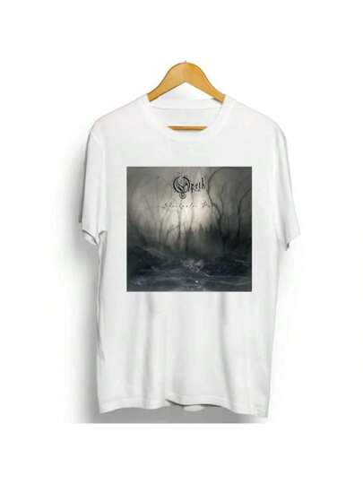バンドT Opeth プログレッシブメタルバンド Tシャツ デスメタル ヴィンテージプログレッシブデスメタルバンドプリント Tシャツ