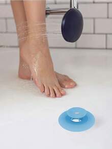 10个装 - 5.3厘米/3.9英寸淋浴排水塞 - 硅胶浴缸排水过滤器，毛发收集器，浴缸排水盖，易于安装和清洁，适用于浴室浴缸和厨房，颜色随机