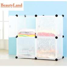 BeautyLand DIY 4 6 キューブ ベッドルーム家具 収纳キャビネット 衣類の整理 - ピンク - チェックする 8