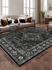 1 buah Karpet Gaya Persia Vintage Usang, Merah Bohemian Maroko Serat Poliester Nyaman, Mudah Perawatan Dapat Dicuci, Cocok untuk Ruang Tamu, Lorong, Samping Tempat Tidur, Dekorasi Rumah - MultiWarna - View 29