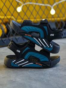 Sandalias suaves y cómodas para niños, con suela flexible y de moda versátil para playa, para niños y niñas, sandalias ligeras y casuales para interior/exterior, zapatos de jardín para primavera/verano - Negro - Ver 5