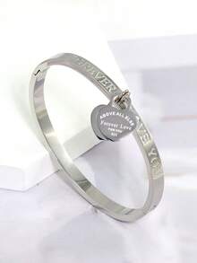 18K镀金316L不锈钢心形手链，适合女性日常佩戴，欧美经典流行款式，镶嵌方晶锆石，大方奢华腕饰，婚礼首饰套装，送给女孩、女士、母亲、亲戚、朋友的礼物，美丽的婚礼、生日、母亲节、女友/情人节 - 彩色 - 查看 8