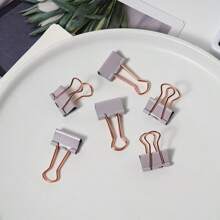 Paper Clips And Binder Clips Set, Metal Assorted Sized Binders With Push Pins, Cute Office Supplies For Desk, Desk Accessories