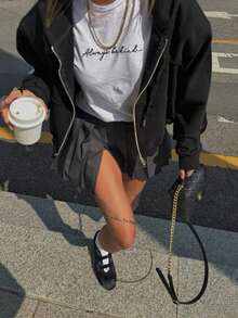 New Spring/Autumn British Style Fashion Low Vamp Ballet Flat Lace-Up Casual Mary Jane Shoes - Black - View 5