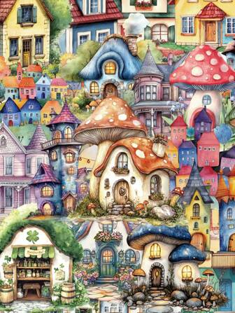 50枚 フェアリーテールハウスステッカー かわいいカートゥーン装飾デカール、学用品、新学期に