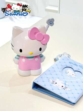 Sanrio 1/2 Sanrio pennenhouder, opbergbuis voor make-upkwasten - Multifunctionele bureau-ornament, opbergruimte voor studentenbenodigdheden/cosmetica, vakantiecadeau (Melody-serie)