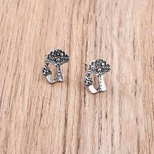 Boucles d'oreilles minimalistes à la mode pour femmes, motif champignon créatif, bijoux polyvalents pour femmes à assortir au quotidien