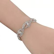 1 Stück Armband mit Strass-Kristallen, geeignet für feierliche Anlässe