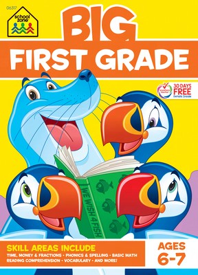 Pre-Owned School Zone Big First Grade Workbook (Paperback) By School Zone