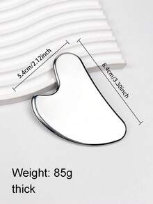 1pc Stainless Steel Heart-Shaped Gua Sha Board, For Facial Massage, Portable Muscle Relaxation Massage Board, Stainless Steel Gua Sha Facial Tool - Facial Massage Tool - Smooth And Durable Metal Gua Sha Board For Face And Body, Reduce Swelling - Heart-Shaped Massage Gua Sha Board (Silver) Stainless Steel Gua Sha Facial Tool, Facial Gua Sha Board, Metal Gua Sha Board, Skin Tightening Massage - Multicolor - View 13