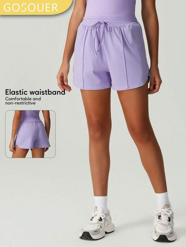 Summer Women's Drawstring Waist Slim Fit Casual Sports Short Lounge Shorts With Pockets