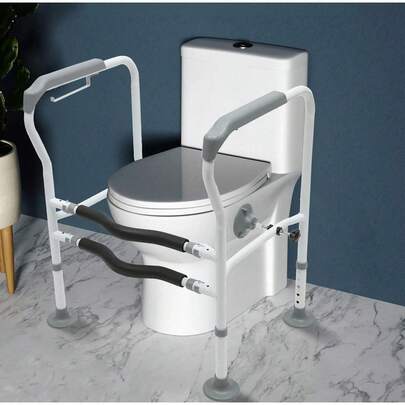 kangten WC Toilet Stand Rail Elderly Disabled Toilet Armrest Adjustable Height