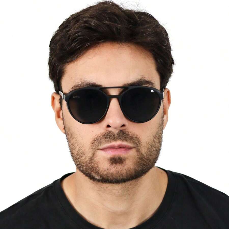 Boss Doha Men's Steampunk Sunglasses - Svart - Visa 1