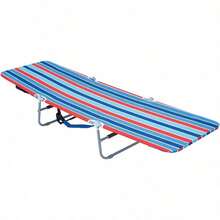 RIO Gear silla plegable compacta para viajero - Rayas azul turquesa rojo - Ver 4