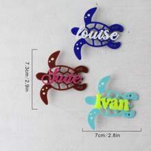 Mindestbestellmenge 1 Stück süße Haarspange aus Acryl in Meeresschildkrötenform, personalisierter Alltagskopfschmuck, mehrschichtiges Acryl Design, geeignet als Geschenk für Frauen und Mädchen