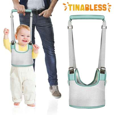 Tinabless 1 件幼儿助行器 - 婴儿助行带，学习步行支撑 | 可调节婴儿助行带，便携式手持训练器，透气步行带，适合儿童、男孩和女孩