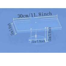 3-Tier Dessert Display Set, Tiered Tray And Plates, Transparent Acrylic Buffet Stand, Suitable For Wedding, Birthday Party, Entertainment, Cupcake, Fruit, Pastry, Cookie Food Display Rack - Clear - View 9