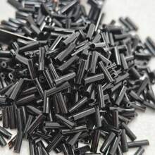 600 Pcs 2*7mm Magic Glass Beads DIY Cross Stitch Beaded Material Bracelet Necklace Accessories