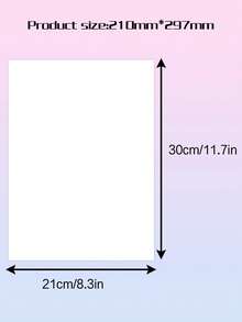 100 Sheets A4 High-Quality Heat Transfer Paper, 100g High Transfer Rate Fast Drying Type, Compatible With All Inkjet Printers, Suitable For T-Shirts, Mugs, Phone Cases, MDF, Hats And Other Products - Multicolor - View 3