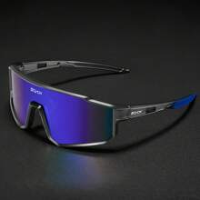 SCVCN SCVCN Y2K Mode-Sonnenbrillen, Fahrradbrillen, Mountainbike Rennrad Outdoor Sport Radfahren Angeln Laufen Golf Strand Baseball Einteilige Linsen Brille, schwarzer Rahmen