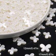 Suministros para hacer joyas con cuentas con estilo de mariposa para hacer collares, pulseras, llaveros, decoración de pasteles, estilo de verano