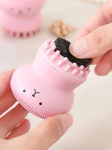 Octopus-Shaped Facial Cleansing Brush - Deeply Cleans And Exfoliates Skin, Gentle Massage For A Refreshed Look - Multicolor - View 6