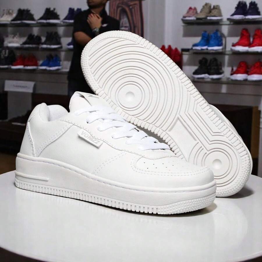 Women's Casual White Sneakers Men's And Women's Unisex Casual And Sport PREMIUM Casual Party Outdoor Outdoor - 白色/白色 - 查看 1