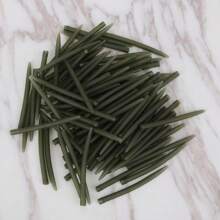 20-100PCS Terminal Carp Fishing Anti- Sleeves Connect With Fishing Hook Rubber Tip Tube Positioner Terminal Tackles Tools- 5.4cm In Length - Helps To Avoid Snags