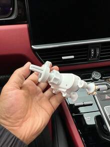 Flower Decor Car Phone Holder - White - View 6