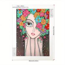 1 buc. Kit de pictură cu diamant DIY pentru adulți, pietre asimetrice, model floral de vis, potrivit pentru începători, decor de perete pentru casă, cadou de sărbători