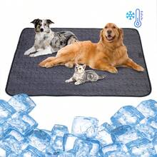 وسادة تبريد للحيوانات الأليفة من Hazowill للصيف، قابلة للطي، مبطنة لا تنزلق، وسادة تدفئة ، مناسبة للقطط والكلاب، متعددة الأحجام، لوازم الحيوانات الأليفة، للأريكة والسرير والسيارة، بتصميم بصمة القدم