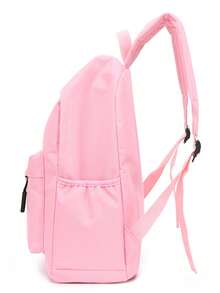 4 piezas Mochila multicompartimento de gran capacidad para estudiantes universitarios y viajes cortos, adecuada para ir y volver al colegio - Multicolor - Ver 2