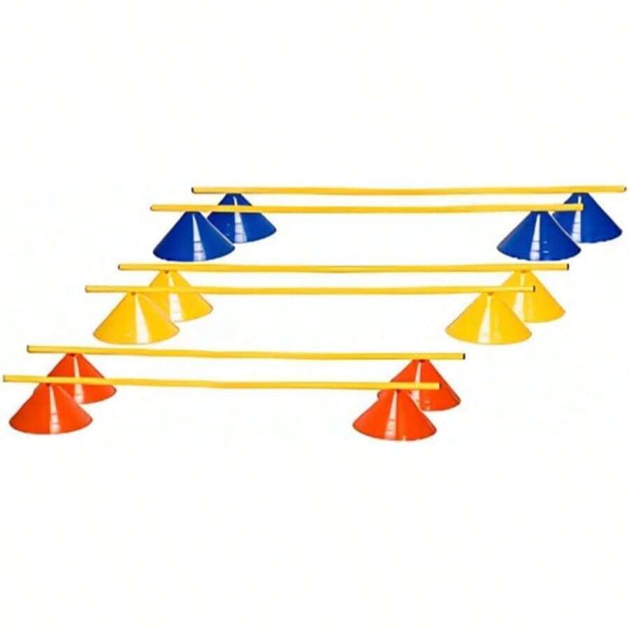 Ultimate Agility Training Bundle,10-Piece Hurdle Set With 20 Cones, Adjustable Poles & Carry Bag – Speed, Agility & Coordination Drills Equipment