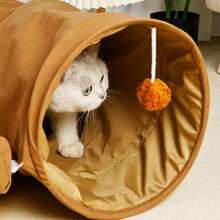 Semi-Circular Cat Passage, A Pet Sofa Passage Suitable For Sleeping Or Lying Down, A Passage For Cats, Bunnies, And Small Pets To Relieve Boredom And Hide During Daily Activities, A Gift For Pets - Multicolor - View 9